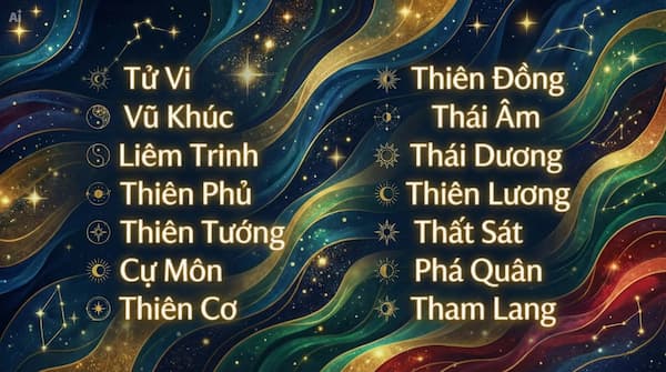 14 CHÍNH TINH