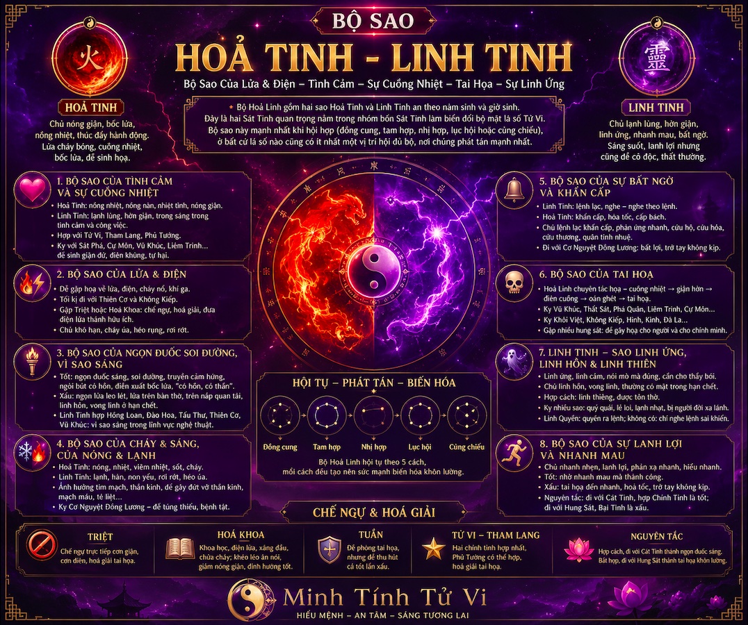 Bộ Hoả Linh – Hoả Tinh Linh Tinh Trong Tử Vi Đẩu Số