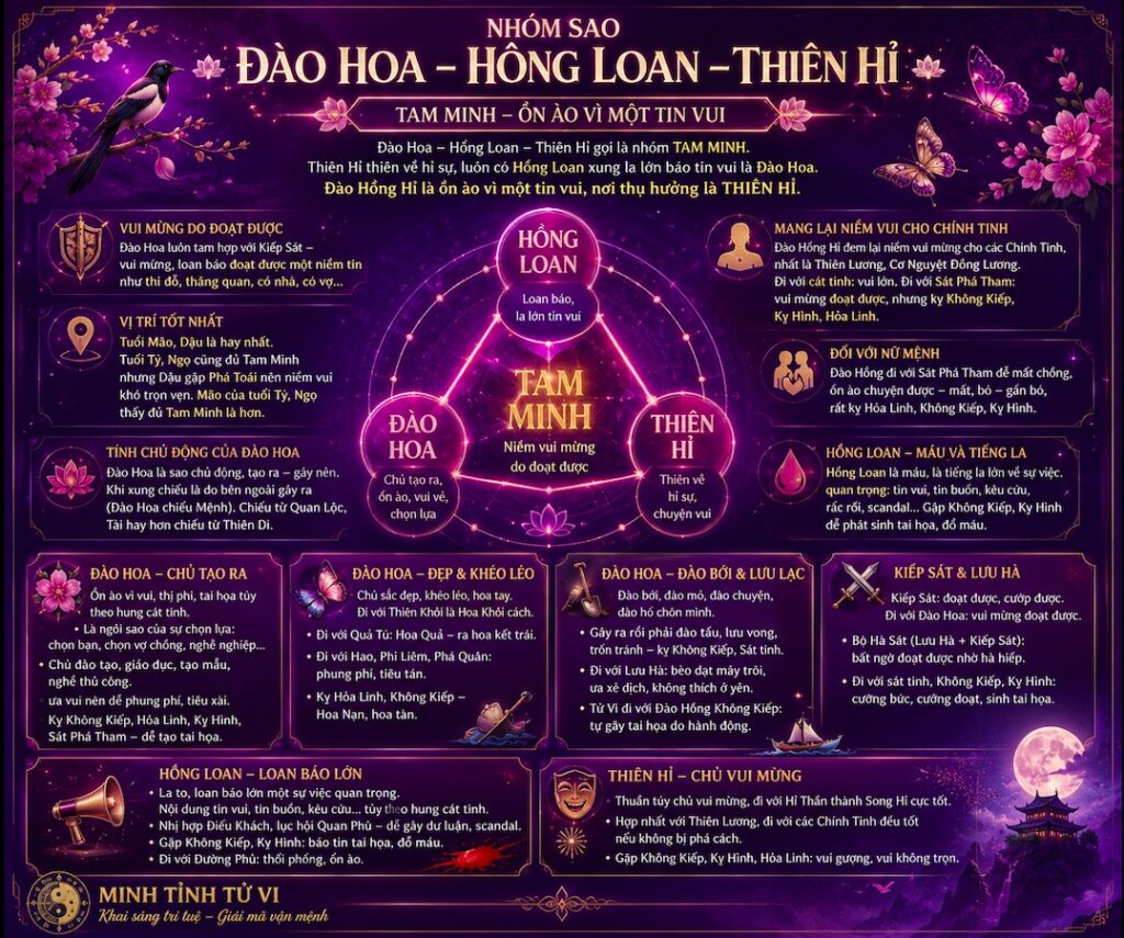 Đào Hồng Hỉ - Nhóm Sao Đào Hoa Hồng Loan Thiên Hỉ
