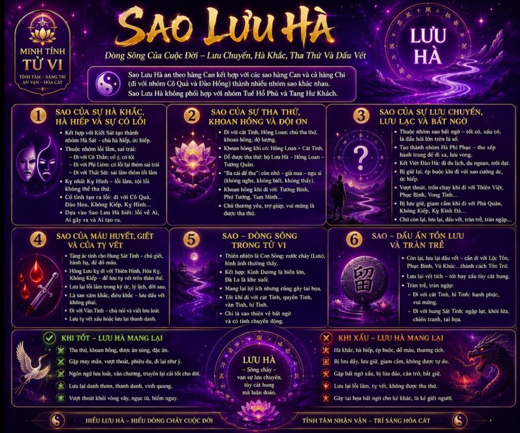 Sao Lưu Hà – Dòng Sông Trong Tử Vi Hay Con Sông Cuộc Đời