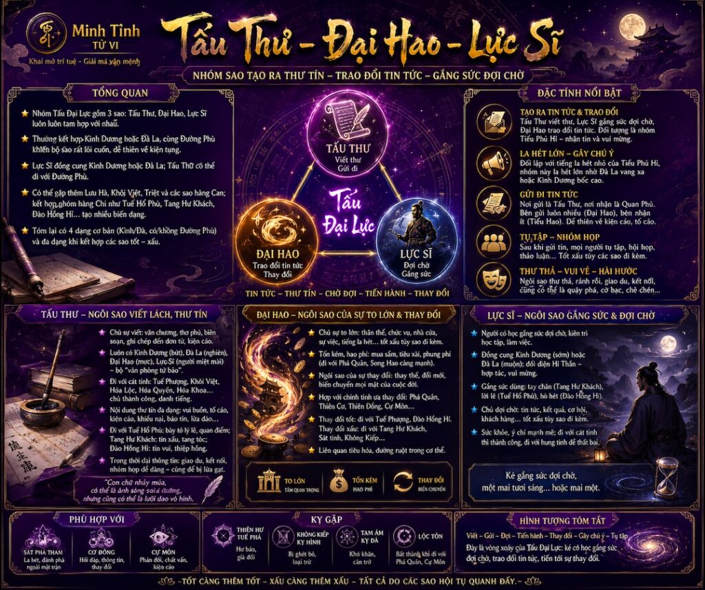 Tấu Đại Lực – Nhóm Sao Tấu Thư Đại Hao Lực Sĩ