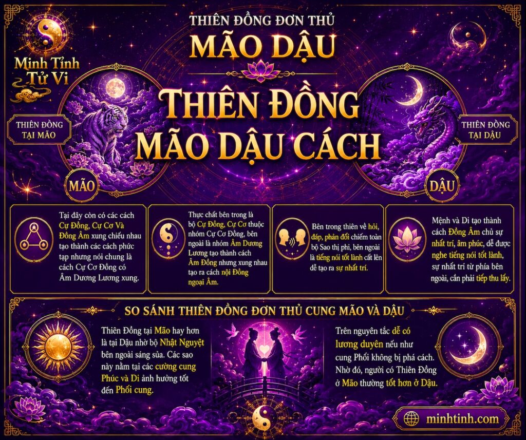Sao Thiên Đồng Đơn Thủ Cung Mão Dậu – Thiên Đồng Mão Dậu Cách