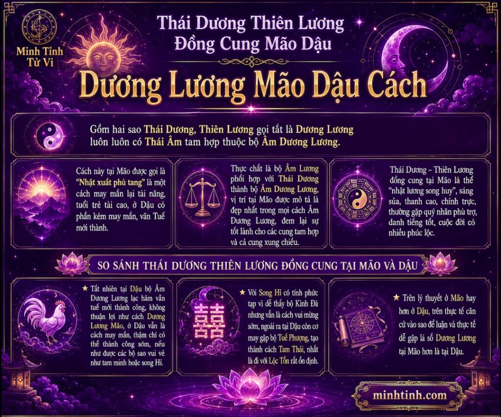 Sao Thái Dương Thiên Lương Đồng Cung Tại Mão Dậu – Dương Lương Mão Dậu Cách